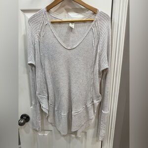 We The Free Soft Winter White Knit Top